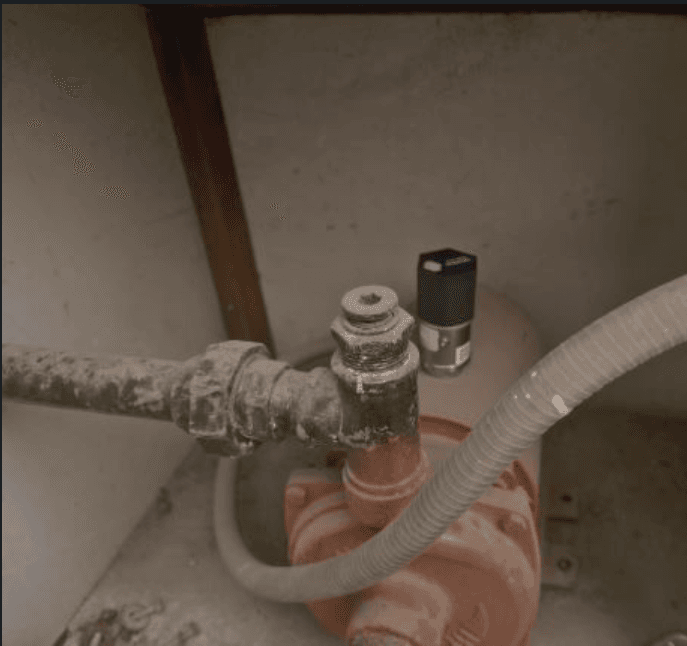 Sensor instalado en motor